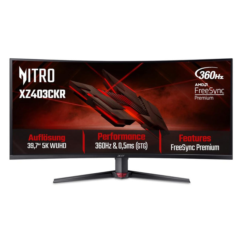 Acer Nitro XZ403CKRbmiiphuzx 39,7 Zoll WUHD Curved VA 21:9 360 Hz Monitor DP/HDMI, Bild 4