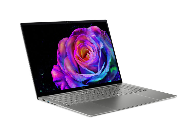 Acer Notebook 40.6cm (16 Zoll) WQXGA+ 358H 16GB RAM 512GB SSD Deutsch, QWERTZ Intel Arc Graphics Grau