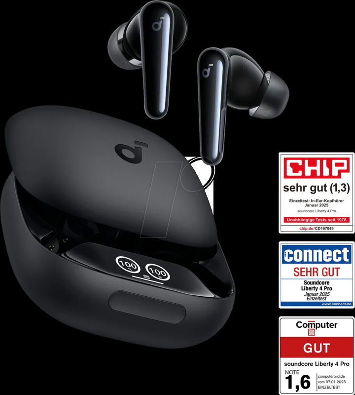 Anker Soundcore Liberty 4 Pro, schwarz matt, Bild 4