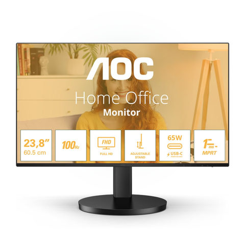 AOC 24B3CF2 23.8 Zoll Full HD IPS LED 16:9 100 Hz Office Monitor