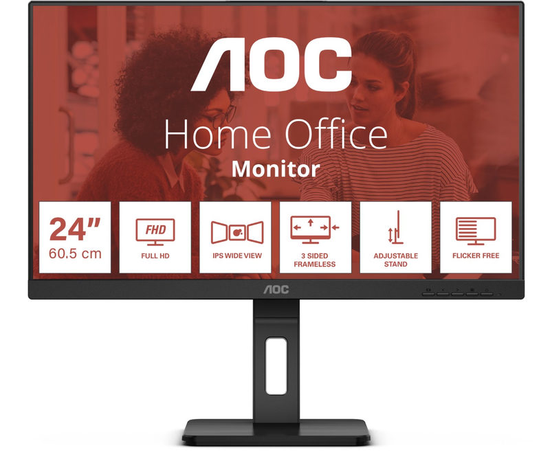 AOC 24E3QAF 24 Zoll Full HD IPS LED 16:9 75 Hz Office Monitor, Bild 4