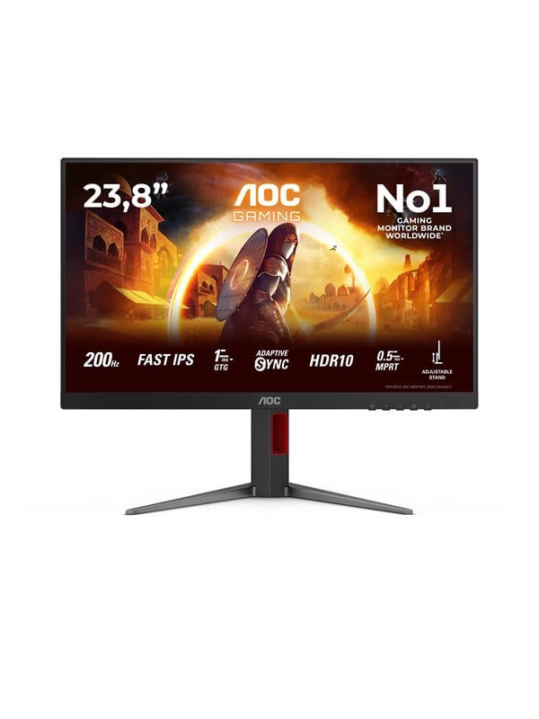 24G4HA 61 cm (24) Gaming Monitor schwarz/rot, Widescreen Full HD (1920x1080), 0,5 ms Reaktionszeit, Bild 5