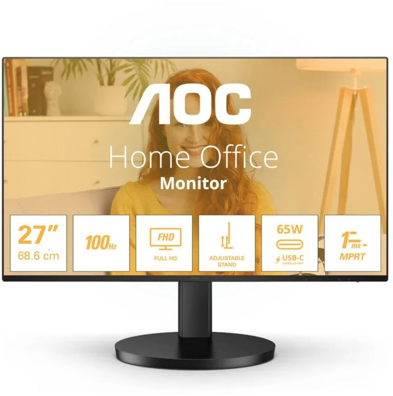 AOC 27B3CF2 27 Zoll Full HD IPS LED 16:9 100 Hz Office Monitor, Bild 3