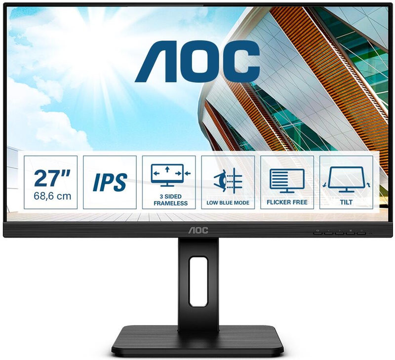 AOC 27P2Q 27 Zoll Full HD IPS LED 16:9 75 Hz Office Monitor, Bild 3