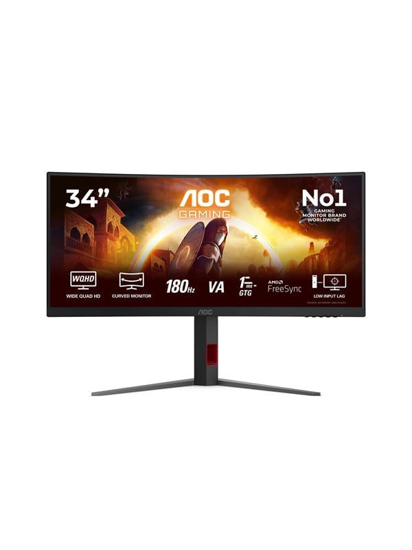 AOC CU34G4 34 Zoll UWQHD Curved Fast VA LED 21:9 180 Hz Gaming Monitor, Bild 5