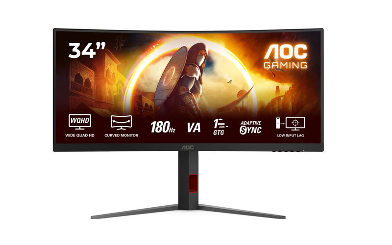 AOC CU34G4 34 Zoll UWQHD Curved Fast VA LED 21:9 180 Hz Gaming Monitor, Bild 6