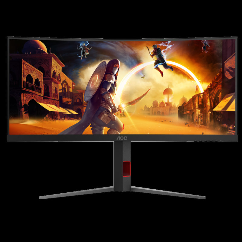 CU34G4Z 86 cm (34) Gaming Monitor schwarz/rot, Ultrawide (3440x1440), 0,3 ms Reaktionszeit, gebogen, Bild 4
