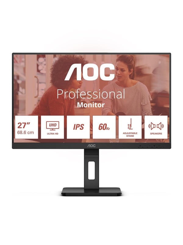 AOC U27E3UF 27 Zoll 4K (UHD) IPS LED 16:9 60 Hz Office Monitor, Bild 4