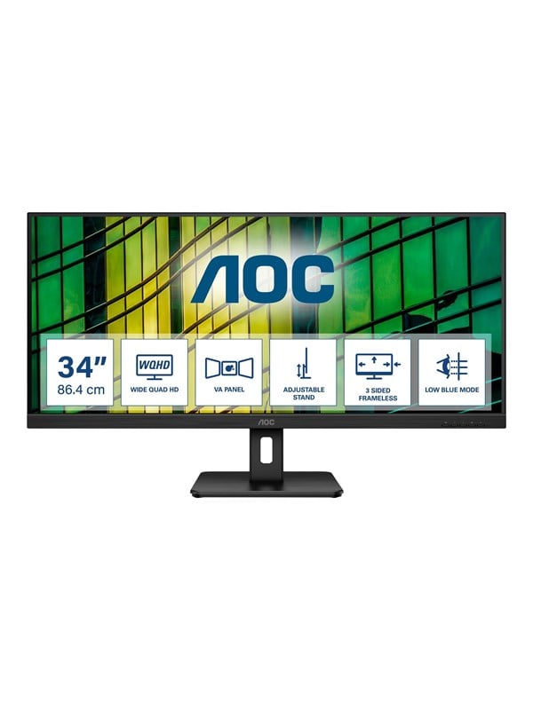 AOC U34E2M 34 Zoll UWQHD VA LED 21:9 100 Hz Office Monitor, Bild 4