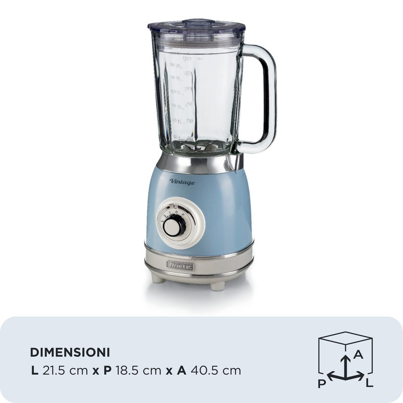Ariete Standmixer 1000W Hellblau, Bild 4