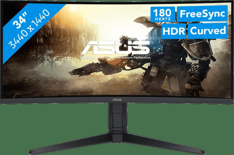Asus TUF Gaming VG34VQL3A Gaming Monitor EEK F (A - G) 86.4cm (34 Zoll) 3440 x 1440 Pixel 21:9 1 ms