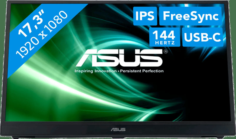 ASUS ZenScreen MB17AHG 17.3 Zoll Full HD IPS LED 16:9 144 Hz Mobiler Monitor