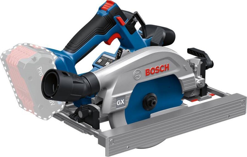 Bosch Akku-Handkreissäge GKS 18V-57-2 GX Professional solo 18Volt blau/schwarz, Bild 2