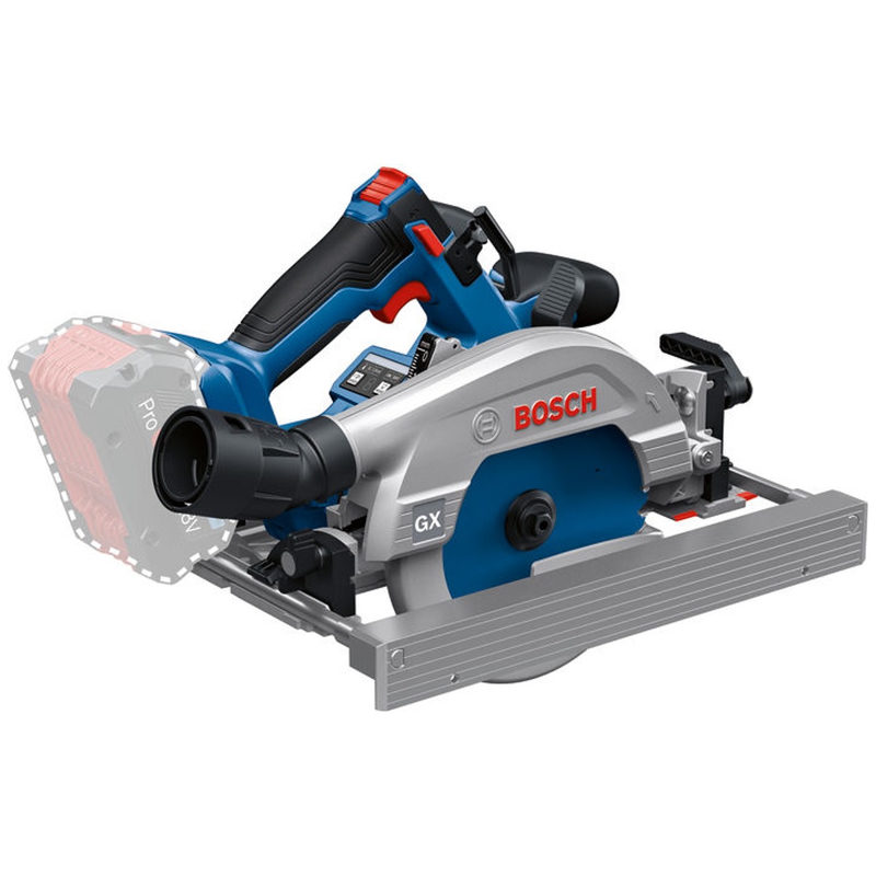 Bosch Akku-Handkreissäge GKS 18V-57-2 GX Professional solo 18Volt blau/schwarz, Bild 4