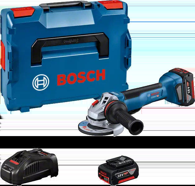 Bosch Akku-Winkelschleifer GWS 18V-10 P L-Boxx 2x GBA 18V 5.0Ah, Bild 2