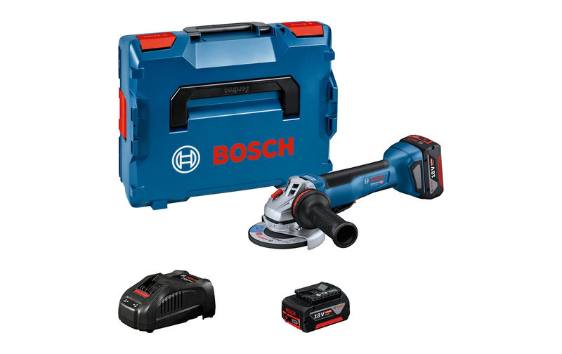 Bosch Akku-Winkelschleifer GWS 18V-10 P L-Boxx 2x GBA 18V 5.0Ah, Bild 3