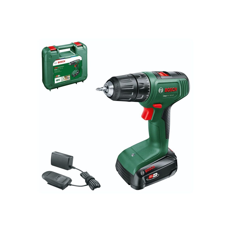 Bosch Home and Garden EasyDrill 18V-40 Akku-Bohrschrauber, Akku-Schrauber 18V 2.0Ah Li-Io