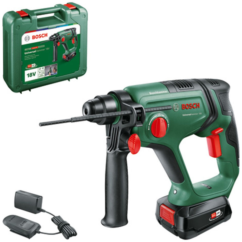 Bosch Home and Garden Universal Hammer -Akku-Bohrhammer 18V 2.5Ah Li-Ion inkl. Akku, inkl. Ladegerä, Bild 5