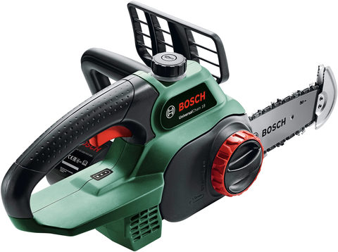 Bosch Home and Garden UniversalChain 18 Akku Kettensäge ohne Akku, mit Schutzbügel Schwertlänge 200 mm