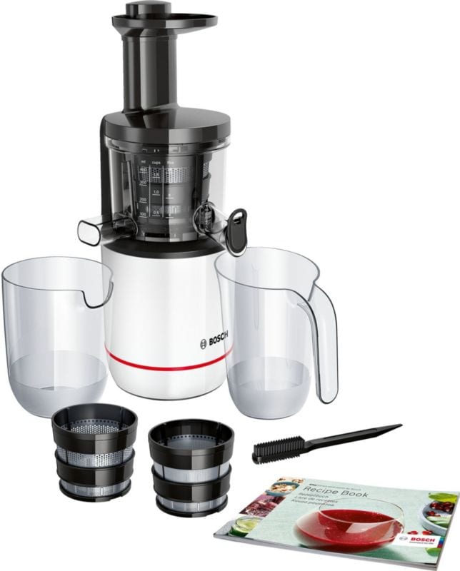 Bosch MESM500W Entsafter Slow Juicer weiß/schwarz, Bild 2