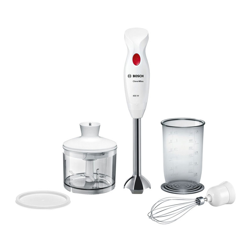 Bosch MSM24500 Stabmixer CleverMixx weiß / deep red, Bild 5