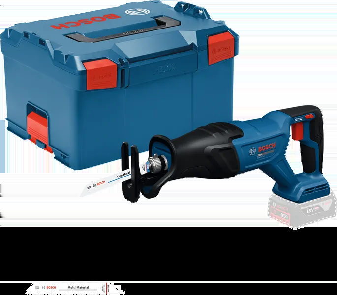 Bosch Professional Akku-Säbelsäge GSA18V-280, incl. Säbelsägeblätter,