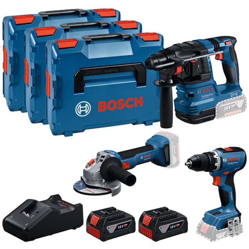 BOSCH Professional Combo-Kit Elektrowerkzeug-Set, 18V