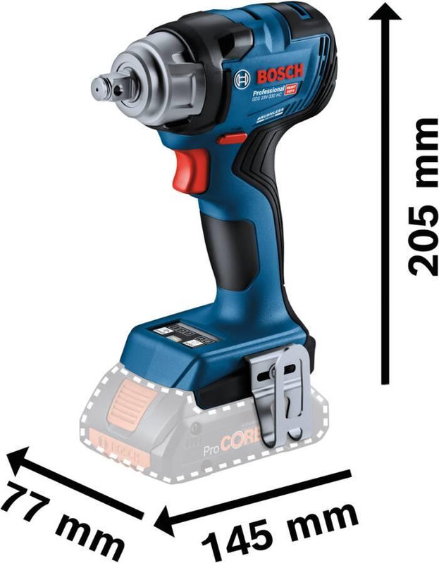 Bosch Professional GDS18V-330HC Akku Schlagschrauber Set, Bild 5