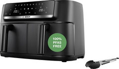 Bosch Serie 4, Double Drawer Air Fryer 9l 2500W Schwarz
