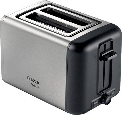 Bosch TAT3P420DE Toaster Kompakt DesignLine Edelstahl / schwarz, Bild 3