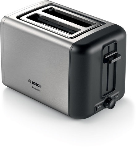 Bosch TAT3P420DE Toaster Kompakt DesignLine Edelstahl / schwarz