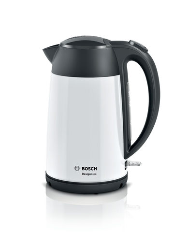 Bosch TWK3P421 Wasserkocher, DesignLine, kabellos 1,7 l, 2.400 W, weiss