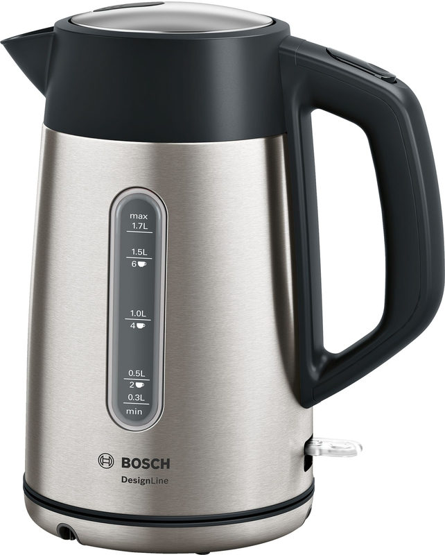 Bosch TWK4P440 Wasserkocher, DesignLine, kabellos 1,7 l, 2.400 W, Edelstahl, Bild 2