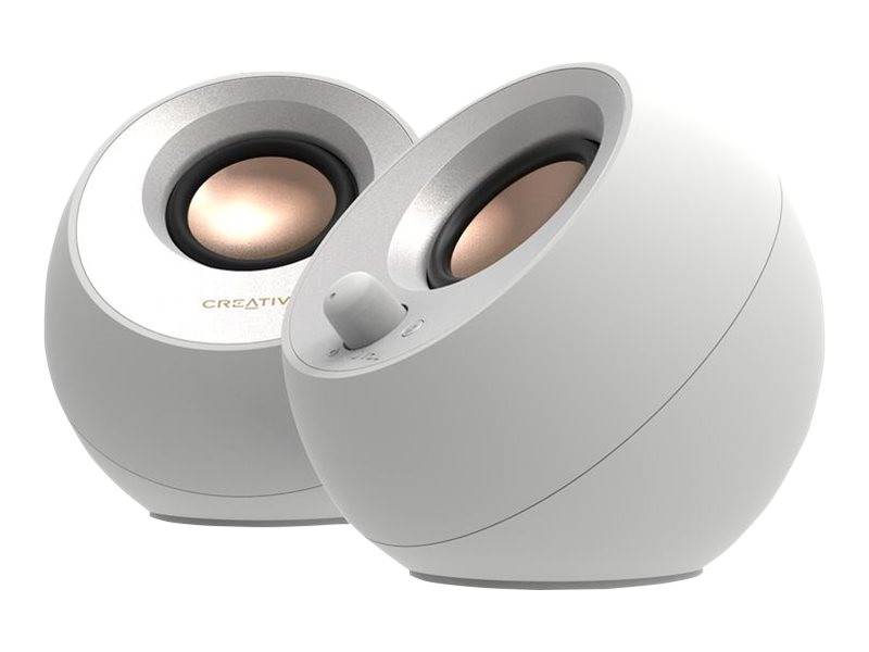 Creative Pebble V3 - White - Bluetooth - 20 PC-Lautsprecher - Wei, Bild 4