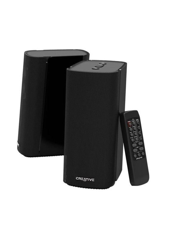 Creative T100 - Lautsprecher - für PC - kabellos - Bluetooth - 40 Watt (Gesamt) - Schwarz (51MF1690AA000), Bild 4