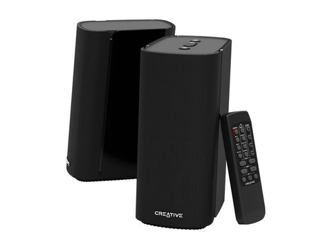 Creative T100 - Lautsprecher - für PC - kabellos - Bluetooth - 40 Watt (Gesamt) - Schwarz (51MF1690AA000)
