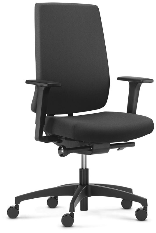 Bürostuhl Dauphin Indeed Schwarz Stoff Bequem, Bild 2