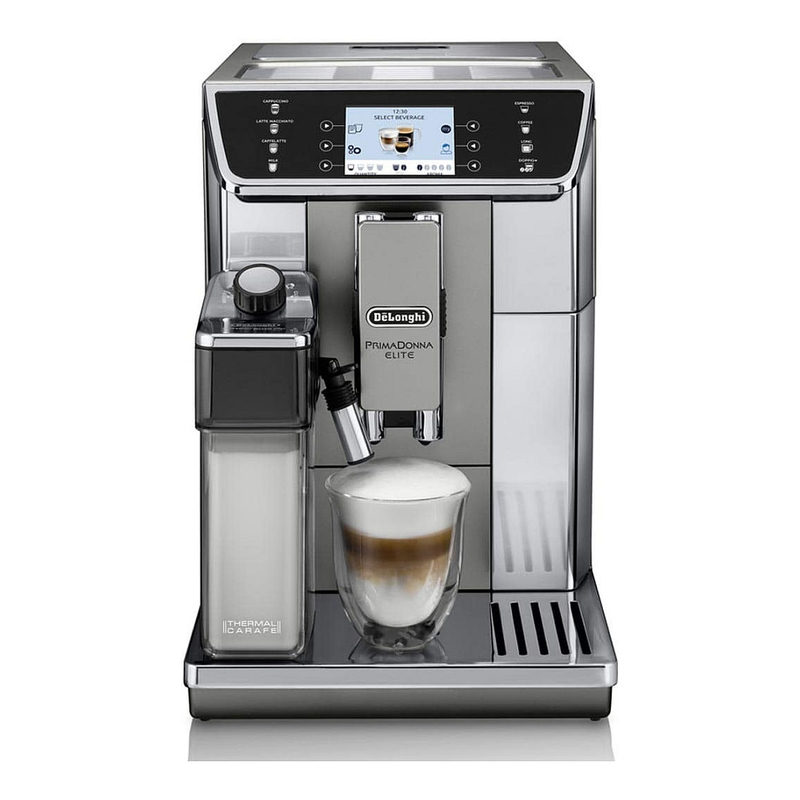 DeLonghi ECAM 650.55.MS PrimaDonna Elite Kaffeevollautomat Silber, Bild 2