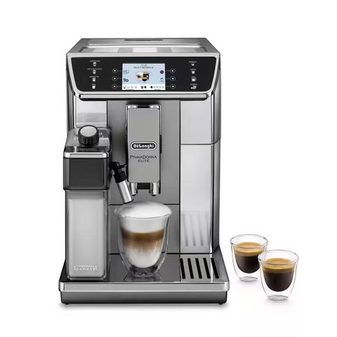DeLonghi ECAM 650.55.MS PrimaDonna Elite Kaffeevollautomat Silber