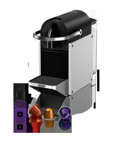 De'Longhi EN127.S PIXIE Re-Design silber Nespresso-Kapselmaschine