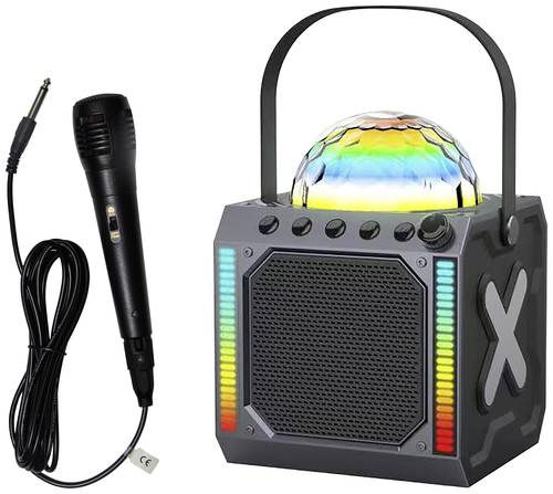 Denver Bluetooth-Party-Lautsprecher BTM-618 schwarz B/H/T: ca. 17x22x16 cm, Bild 5