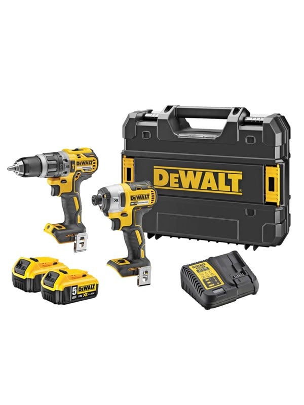 Dewalt Pack 18V Schlagbohrmaschine DCD796 und Schlagschrauber DCF887 (2x5,0 Ah) DCK266P2T