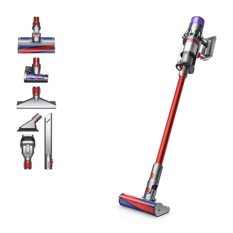 Dyson SV15 V11 Fluffy, Nickel / Rot Akku-Staubsauger