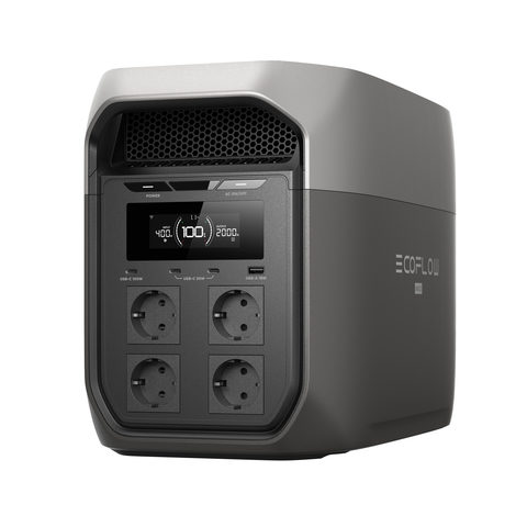 ECOFLOW Delta 3 Max Portable Power Station 2048Wh, 2400w (0% MwSt. gem. § 12 Abs. 3 UStG)