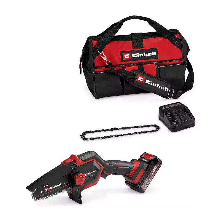 Einhell Akku-Astkettensäge ge-PS 18/15 Li Bag Kit 18Volt schwarz/rot Li-Ionen Akku 2, Bild 3