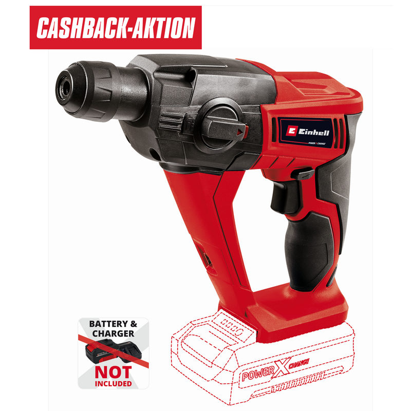 Einhell Akku-Bohrhammer 'TE-HD 18 Li' Solo Power X-Change, Bild 3