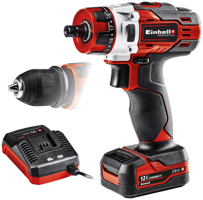 Einhell Akku-Bohrschrauber TE-CD 12/1 X-Li (1x2,0Ah)