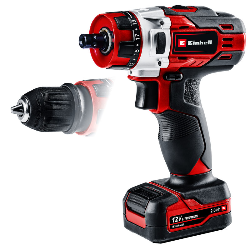 Einhell Akku-Bohrschrauber TE-CD 12/1 X-Li (1x2,0Ah), Bild 3