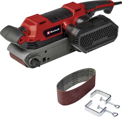 Einhell Bandschleifer TE-BS 850 E 850 Watt, mit 3 Schleifbändern und 2 Schraubzwingen, Bild 2