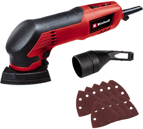 Einhell Deltaschleifer TC-DS 20 E Set, 8 Stk. tlg. Delta-Schleifschuh zum Schleifen schwer zugänglicher